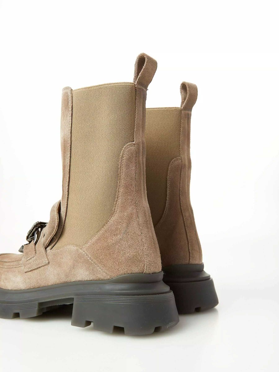 Tronchetti Ovyé | Chelsea Boot In Camoscio